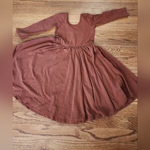 Alice + Ames Brown Twirl Dress
